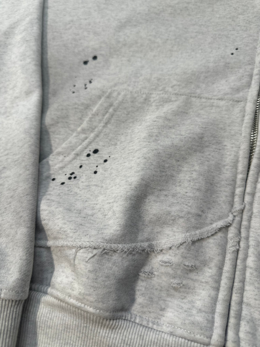 FRAYED RAW ZIP 6
