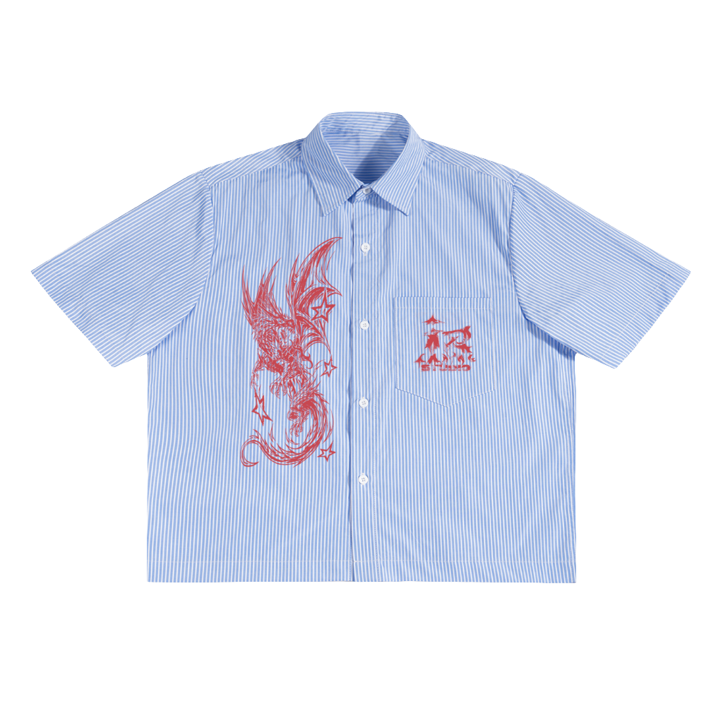 BOXY SHIRT DRAGON STRIPE