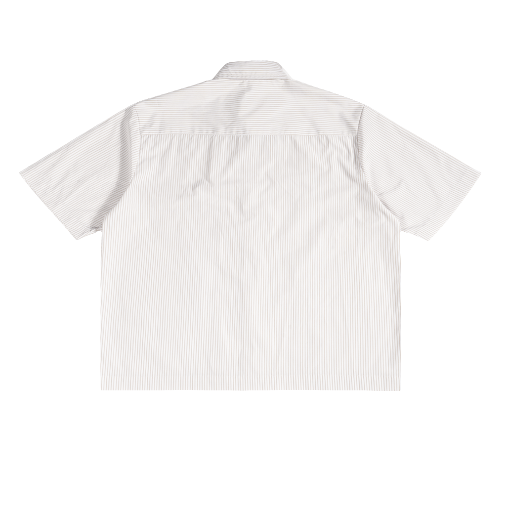 dragon white Stripe Boxy Shirt