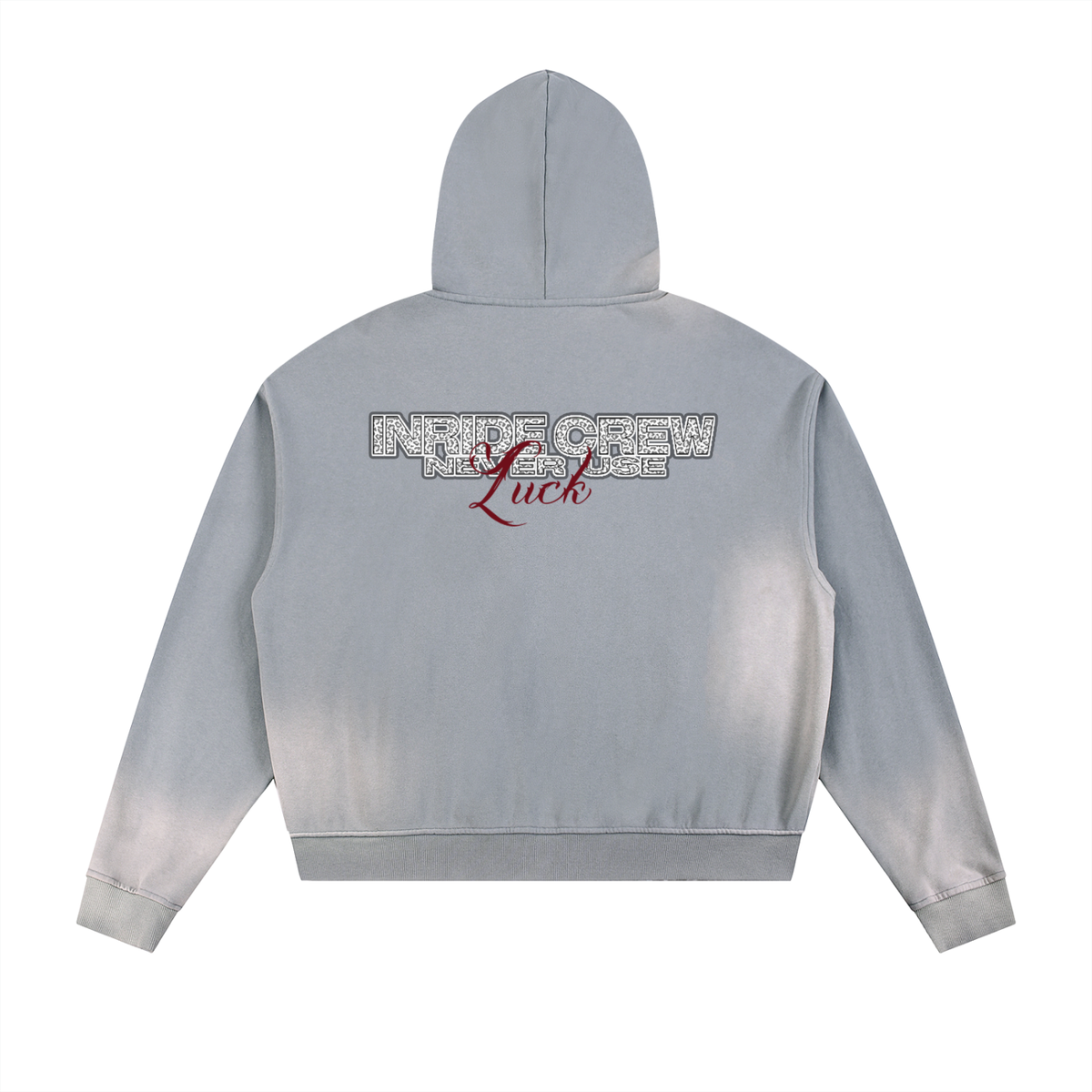 FRAYED RAW ZIP