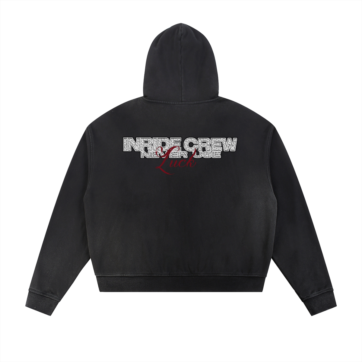FRAYED RAW ZIP